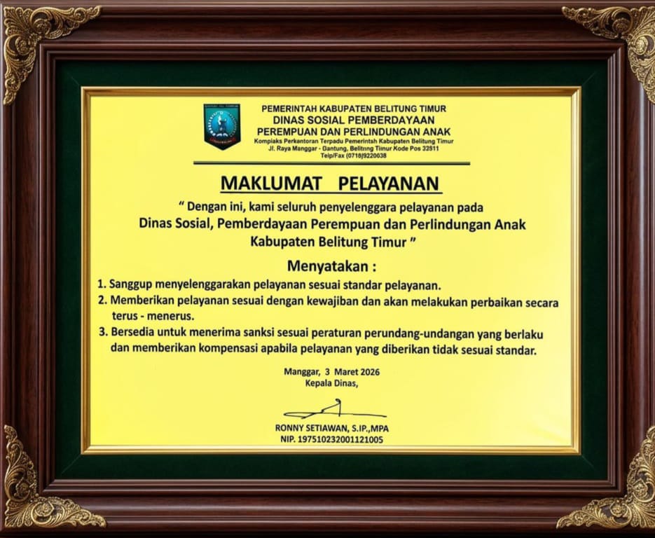 Maklumat Pelayanan