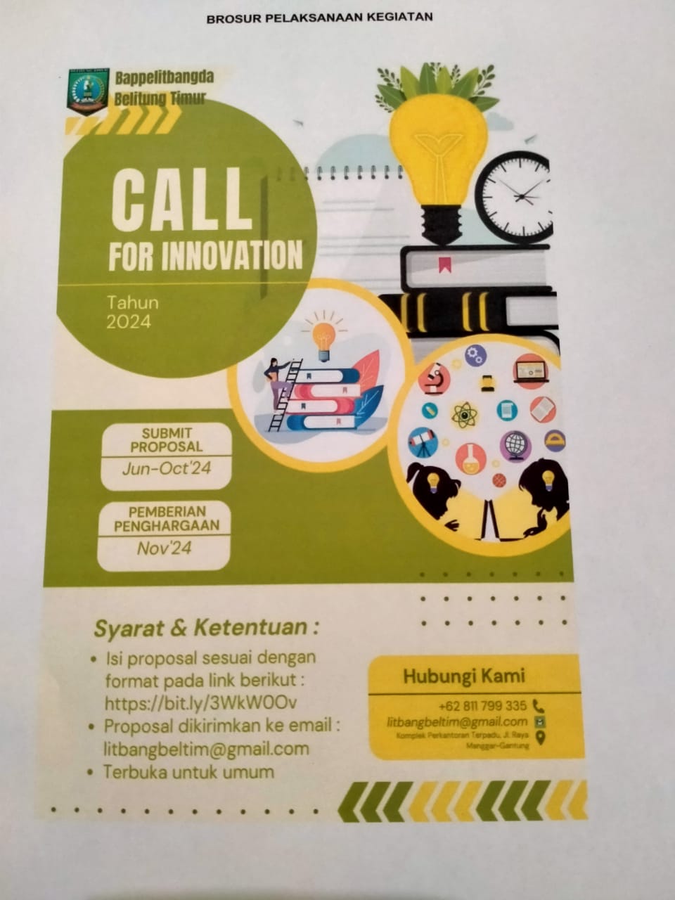 Pelaksanaan Call For Innovation 2024