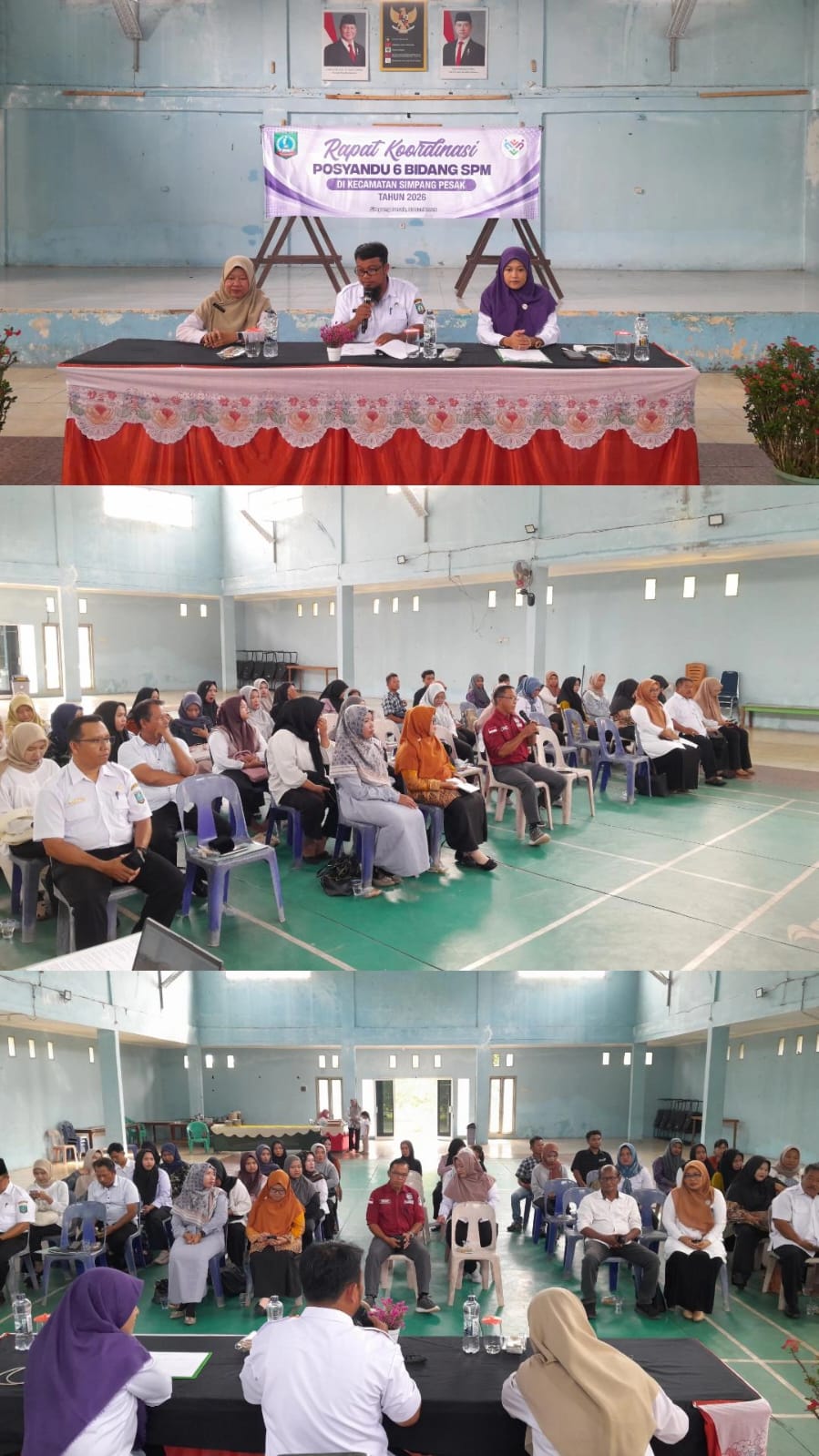 Hadiri Rakor Posyandu 6 SPM, Camat Simpang Pesak Tekankan Sinergi dan Komitmen Pelaksanaan Layanan Dasar