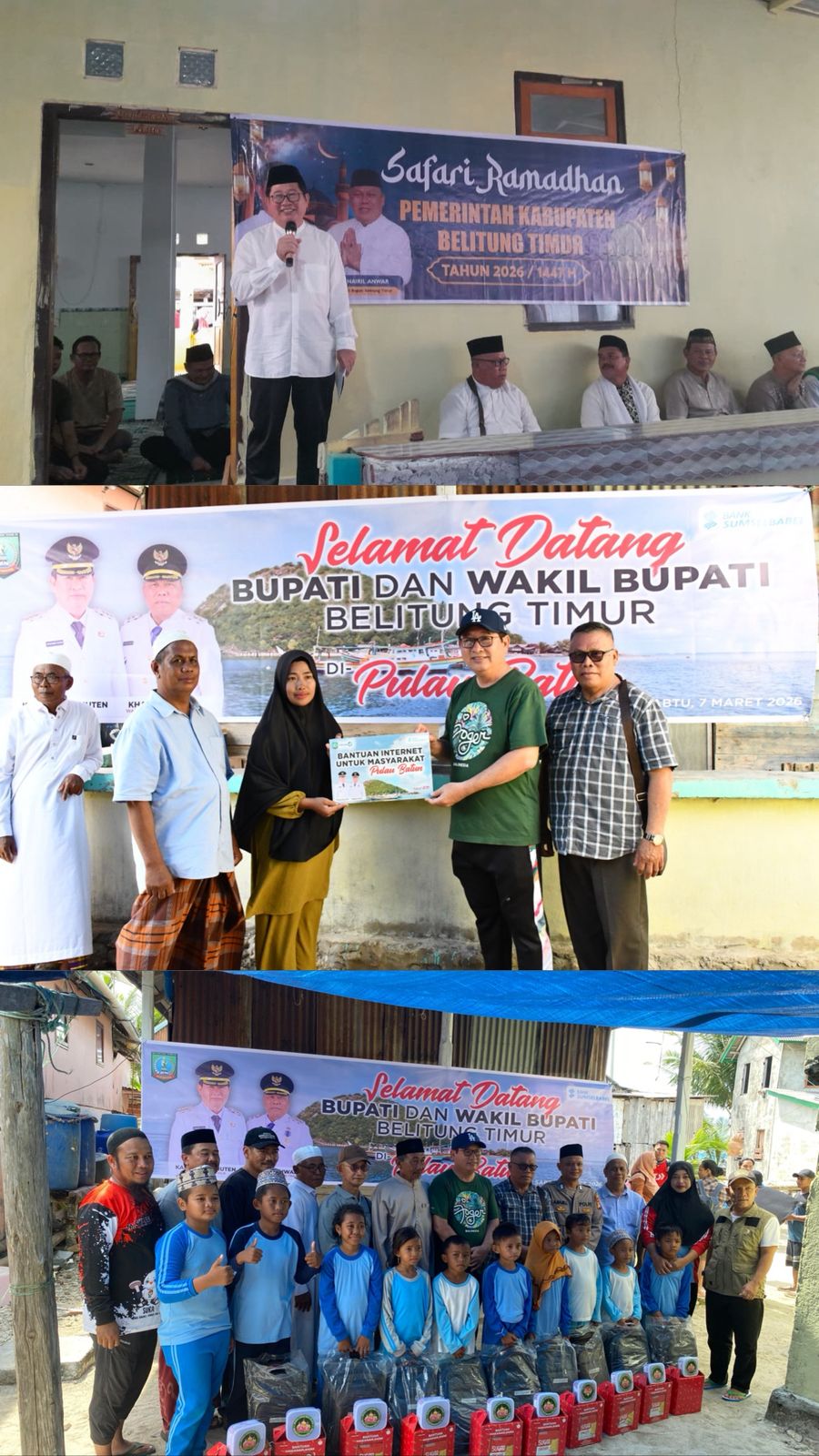 Masyarakat Pulau Batu Antusias Sambut Kunjungan Silaturahmi Pemkab Beltim
