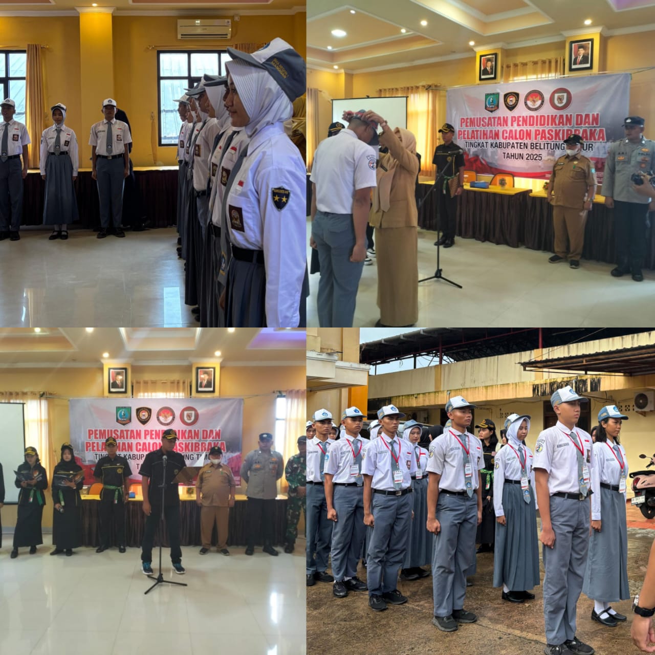 PEMBUKAAN RESMI PEMUSATAN PENDIDIKAN DAN PELATIHAN CALON PASKIBRAKA KABUPATEN BELITUNG TIMUR TAHUN 2025