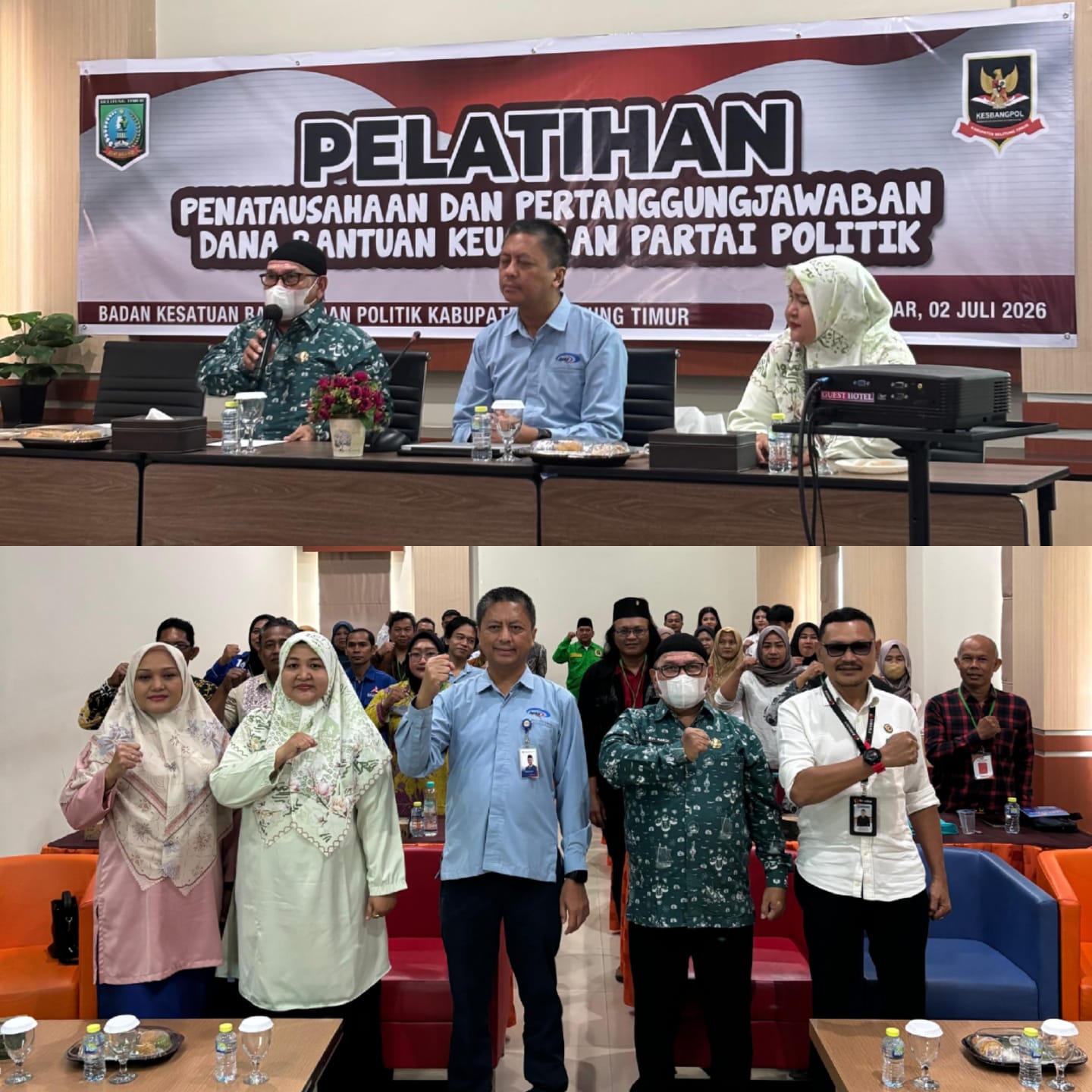 Kesbangpol Belitung Timur Gelar Bimtek LPJ Dana Banpol 2026