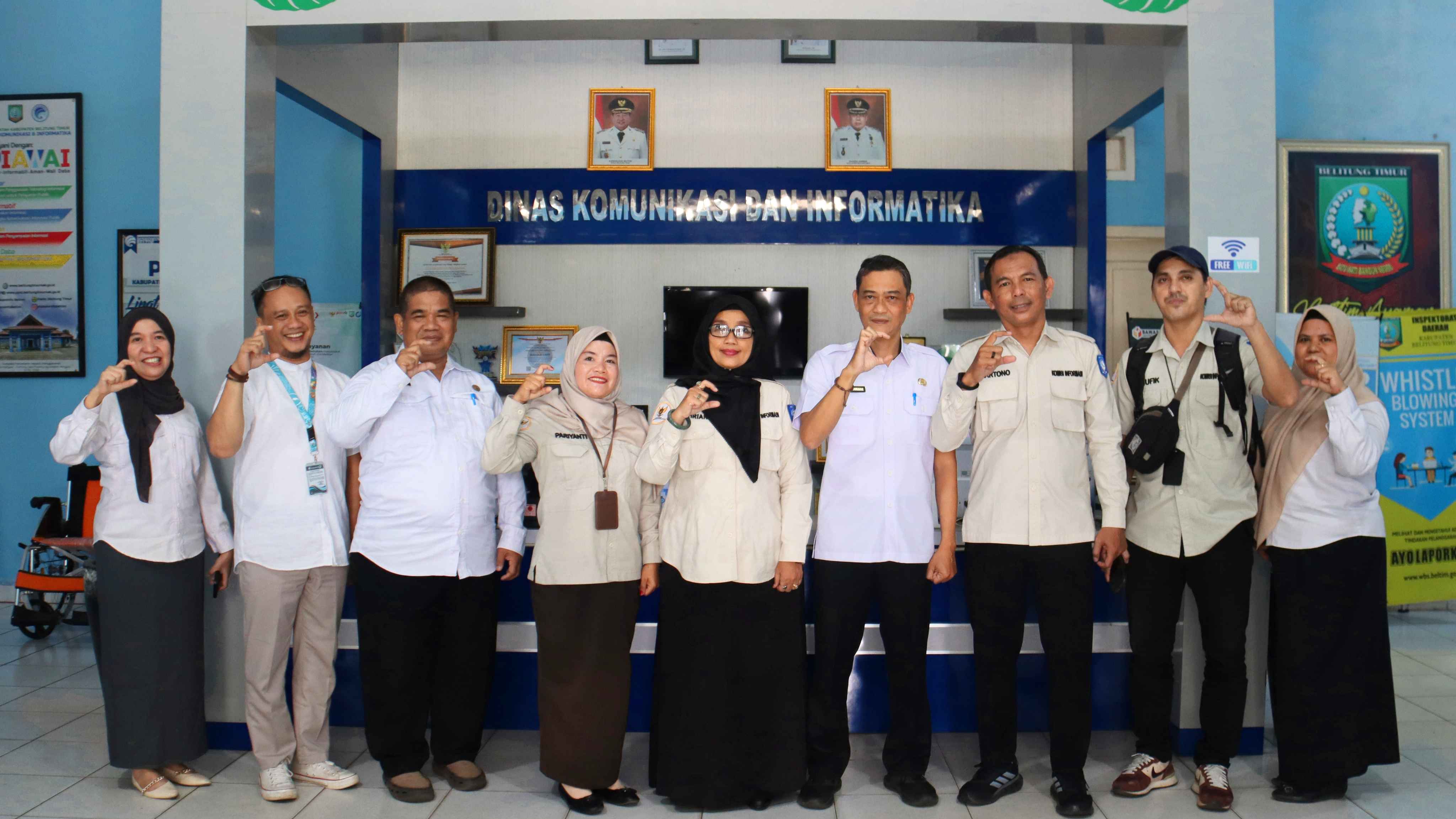 Visitasi Monev KIP, KI Babel: KIP Kabupaten Beltim Tunjukkan Peningkatan Signifikan