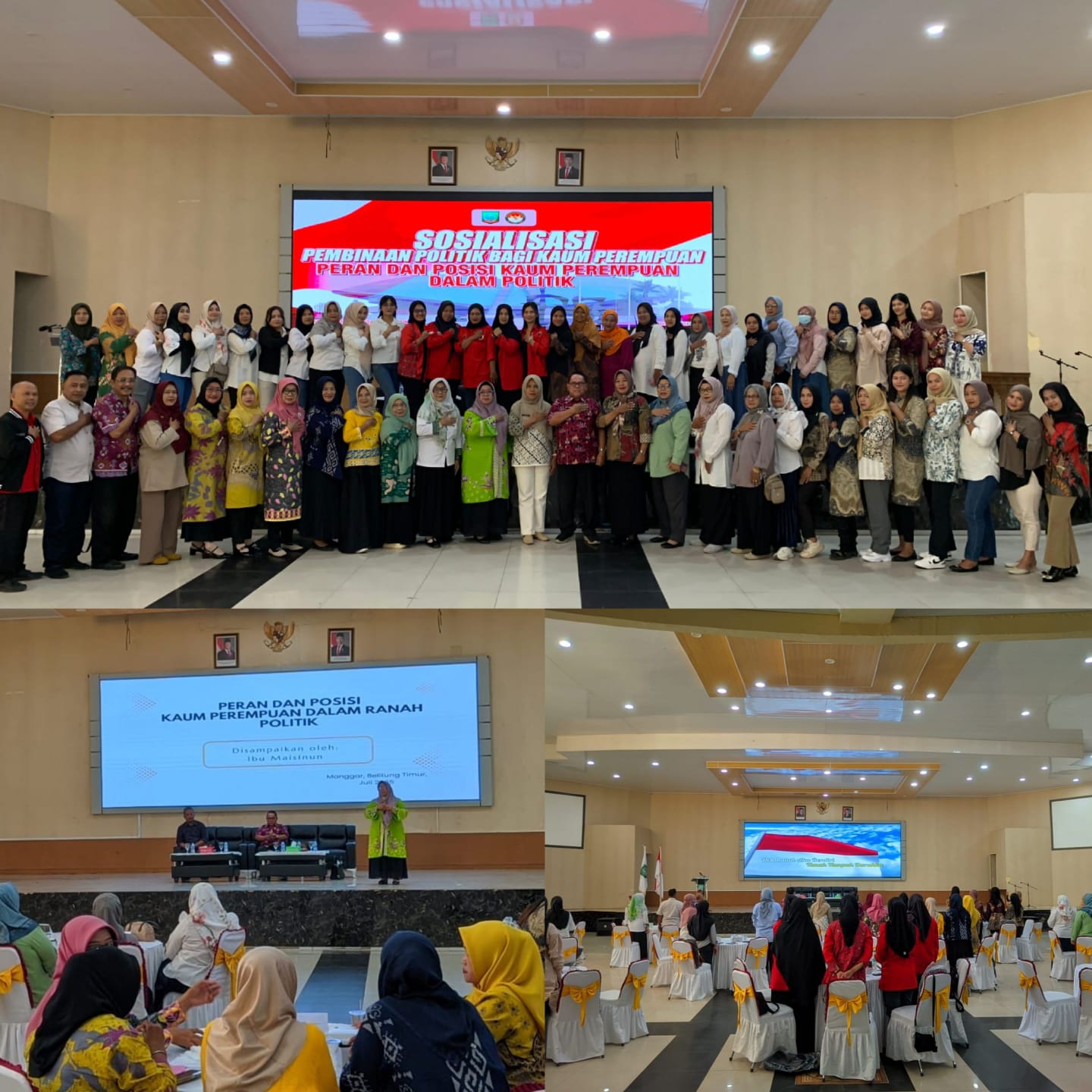 Kesbangpol Belitung Timur Bidang Poldagri dan Ormas Gelar Sosialisasi Pendidikan Politik Bagi Kaum Perempuan