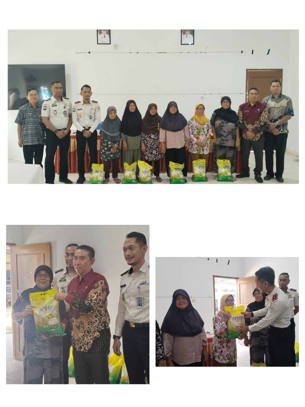 Sinergi Lintas Sektoral, Bapas Tanjungpandan Salurkan Bantuan Sembako di Kantor Dinsos PPPA Belitung Timur