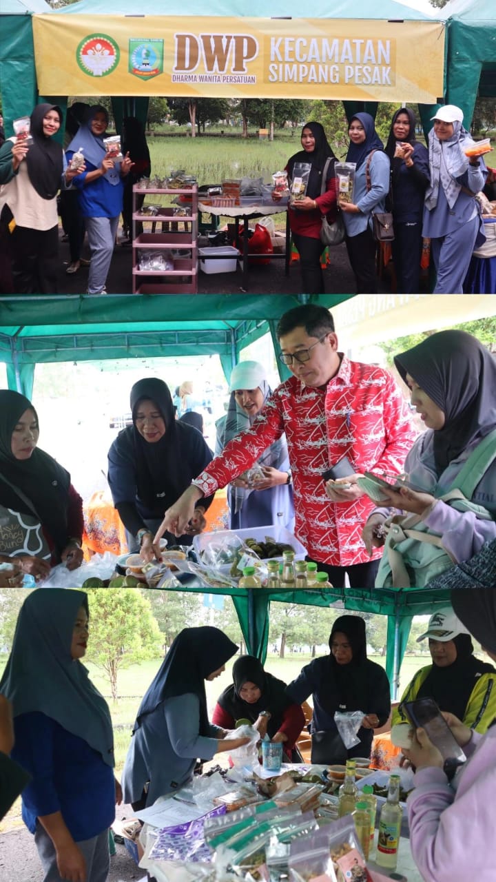 DWP Kecamatan Simpang Pesak Buka Stand Bazar Memeriahkan HUT DWP ke-26