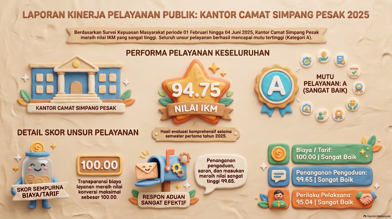 [LAPORAN KINERJA PELAYANAN PUBLIK KANTOR CAMAT SIMPANG PESAK SEMESTER I TAHUN 2025]