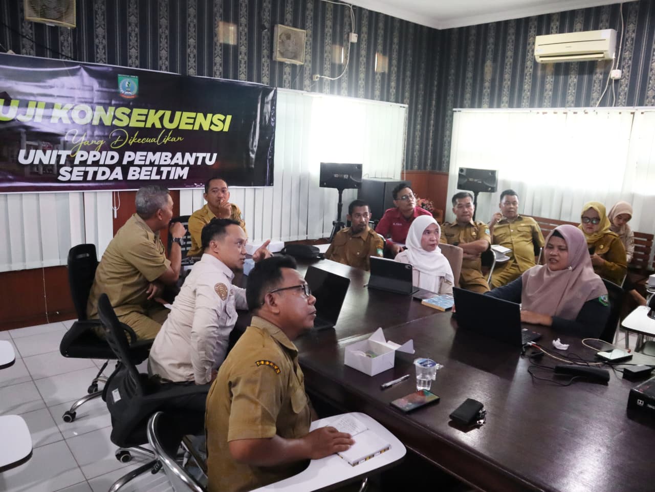 Menuju Keterbukaan Informasi yang Optimal, DiskominfoSP Beltim Gelar Audiensi Kedua PPID Pembantu Setda