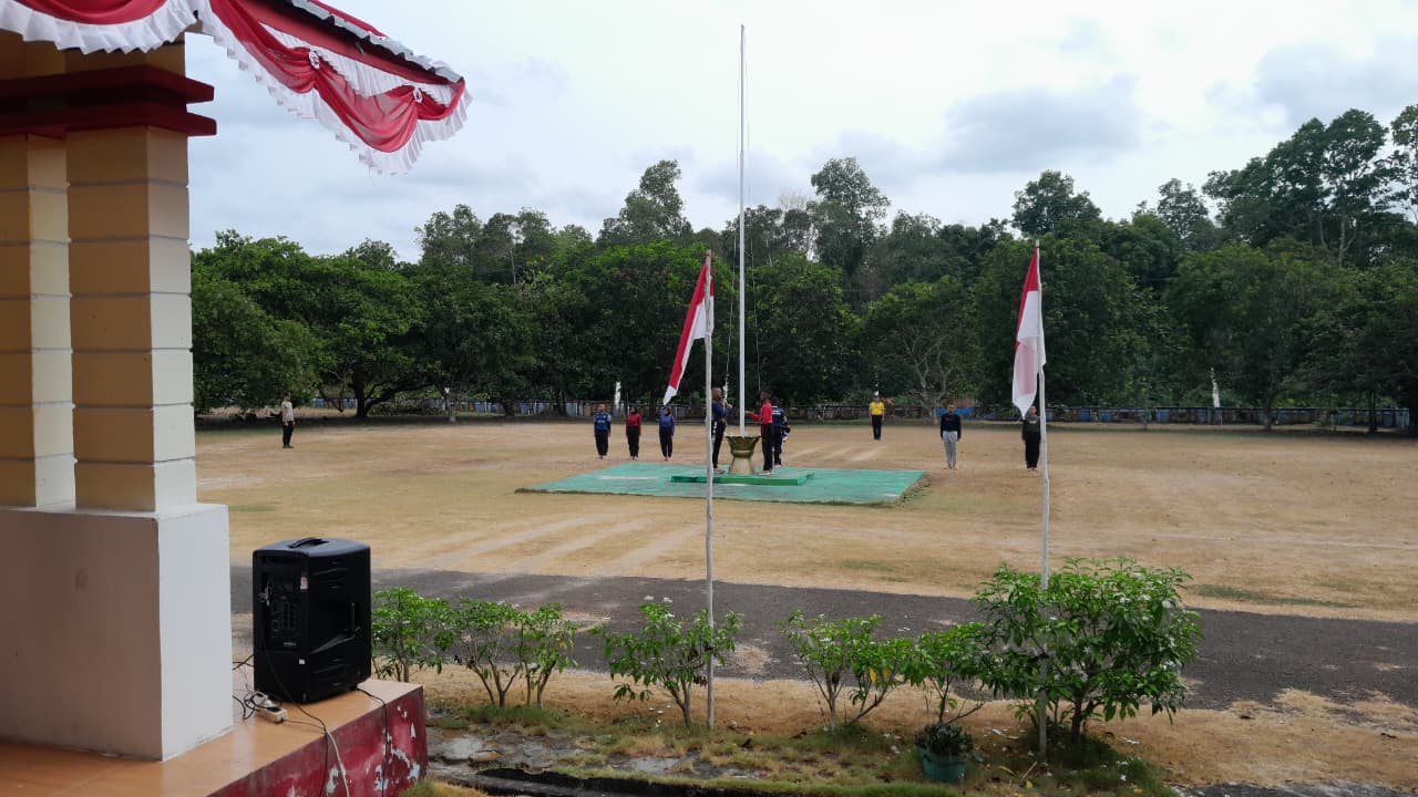 *Simpang Pesak Sukses Gelar Gladi Resik Upacara HUT ke-81 RI*