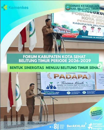 FORUM KABUPATEN KOTA SEHAT BELITUNG TIMUR PERIODE 2026-2029