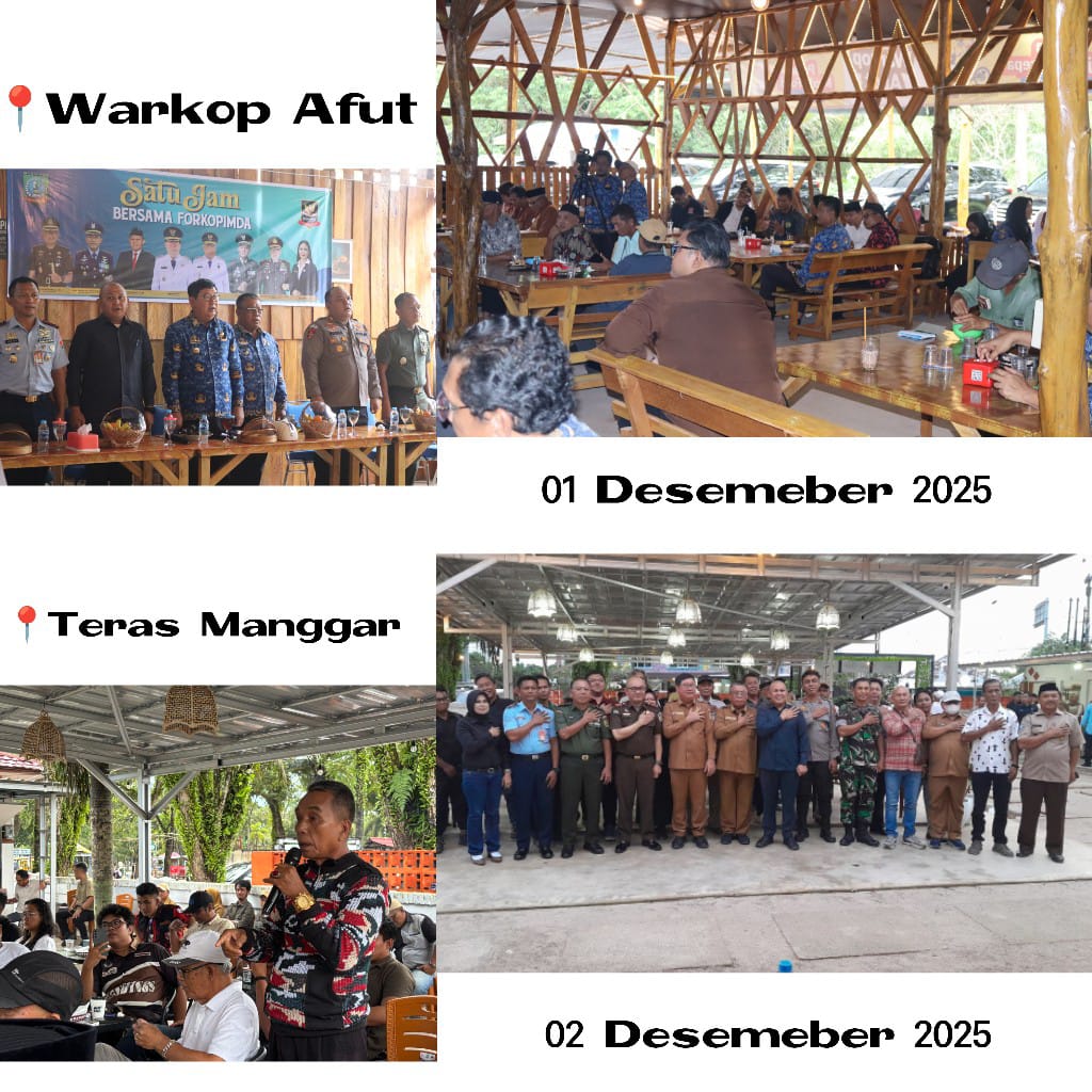 Bakesbangpol Beltim, Bidang Wasnas, Gelar Silahturahmi Giat Satu Jam Bersama Forkopimda dengan Wartawan, Ormas/LSM, Tokoh Agama, Tokoh Masyarakat, Tokoh Adat, Tokoh Pemuda, Forum Kerukunan Umat Agama (FKUB), dan Forum Pembaruan Kebangsaan (FPK) Beltim