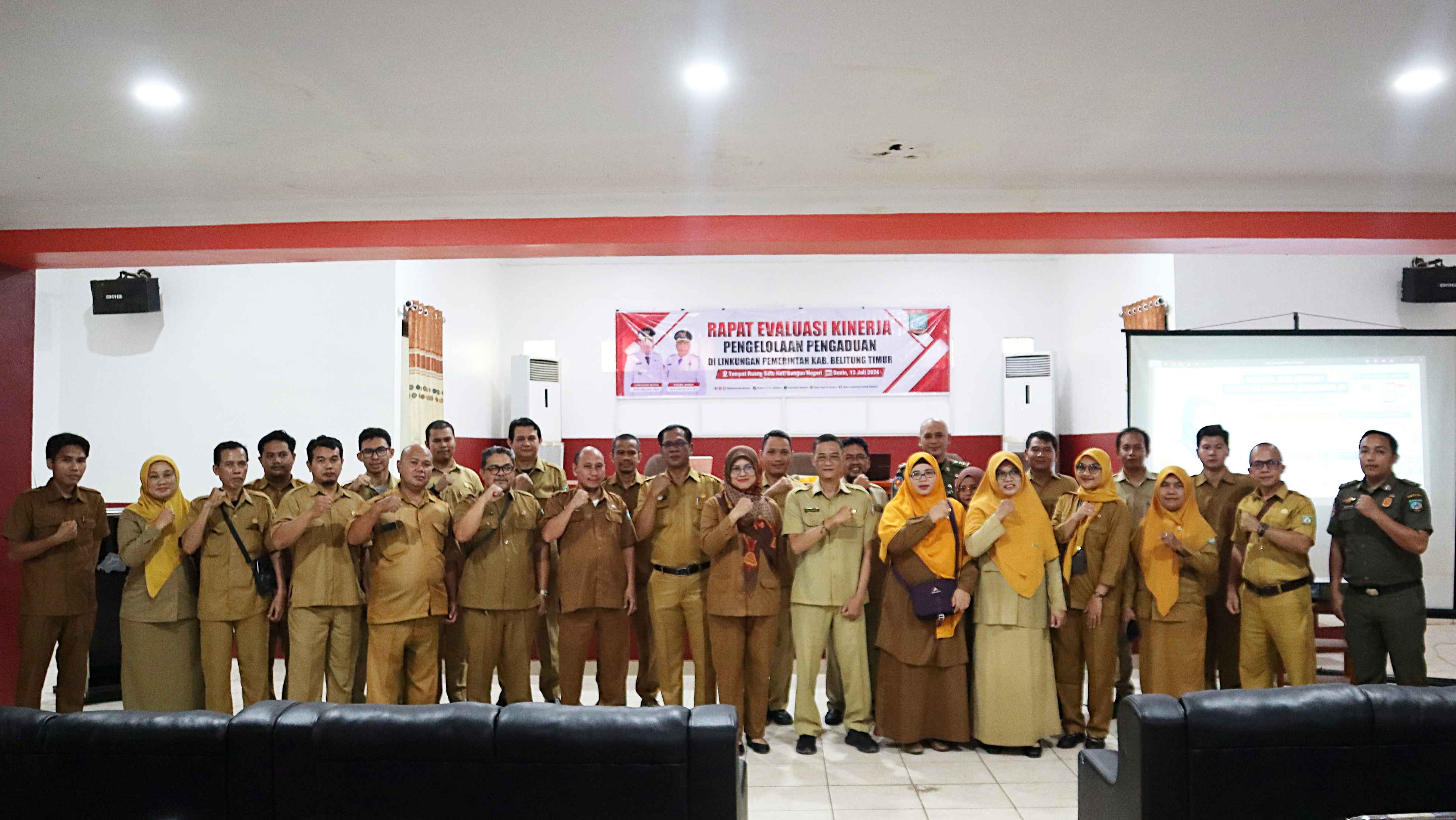 Perkuat Respons Pengaduan, DiskominfoSP Beltim Gelar Evaluasi SP4N-LAPOR!