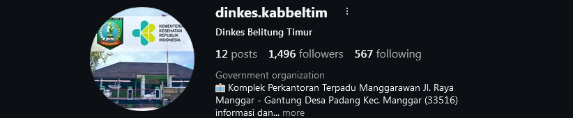 Instagram Dinas Kesehatan