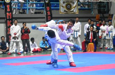 215 Karateka Belitung dan Beltim Adu Jotos serta Tendangan di Liga Karate Antar Pelajar se-Pulau Belitung