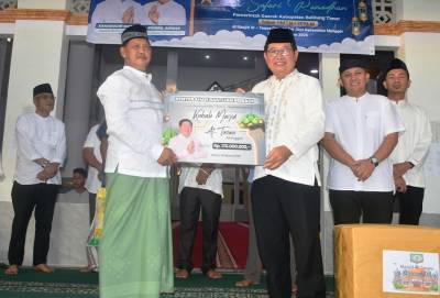 Bupati Beltim Dorong Partisipasi Masyarakat Selesaikan Pembangunan Masjid At-Taqwa
