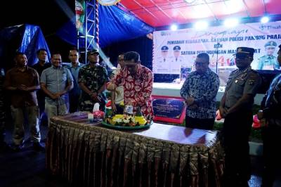 Peringatan HUT Digelar Khidmat di Tengah Gerimis