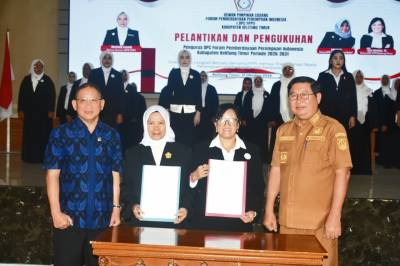 FPPI Beltim Dikukuhkan, Perempuan Didorong Ambil Peran dalam Pembangunan Daerah