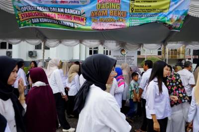 Operasi Pasar Murah Sangat Diminati, Wabup Beltim : Harus Dilaksanakan Secara Rutin
