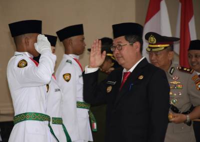Jadi Kebanggaan Beltim, 32 Paskibraka Dikukuhkan
