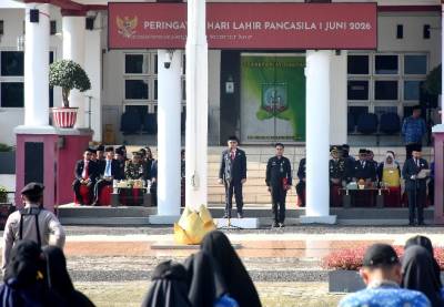 Pemkab Beltim Gelar Upacara Peringatan Hari Lahir Pancasila 2026