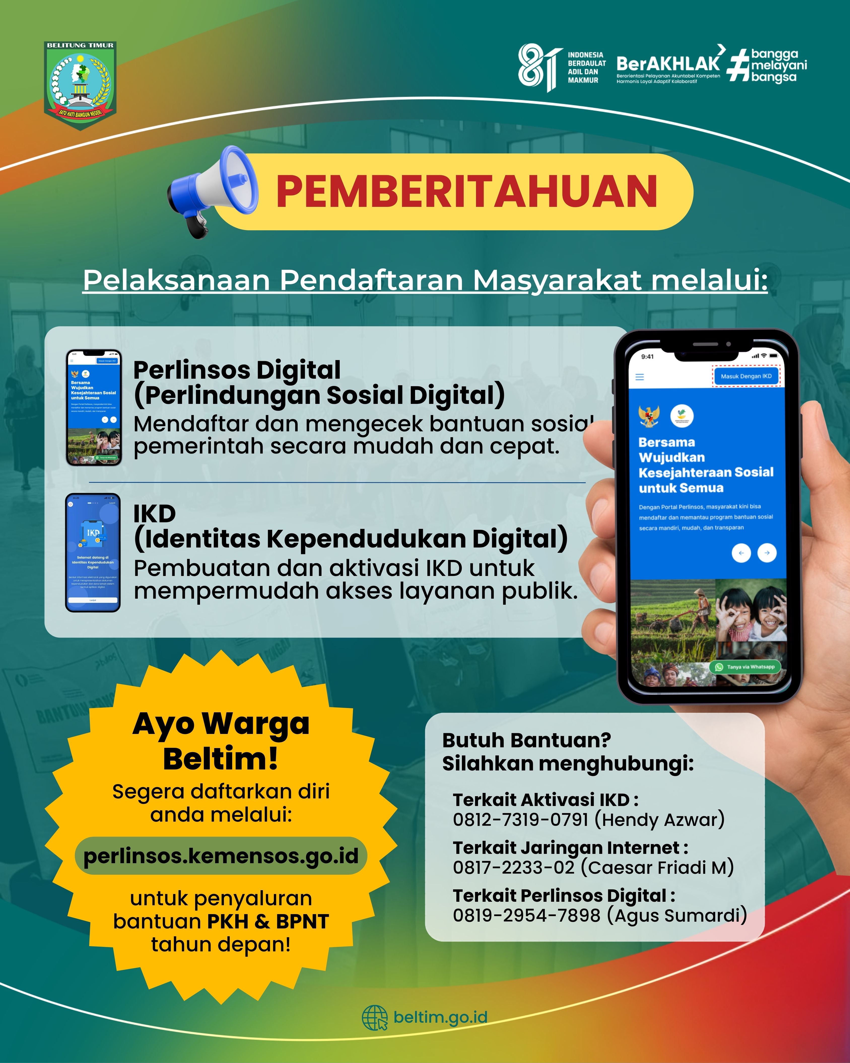 Pendaftaran Uji Coba Perlinsos Digital
